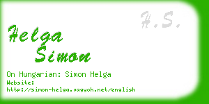 helga simon business card